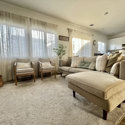Beige L Couch