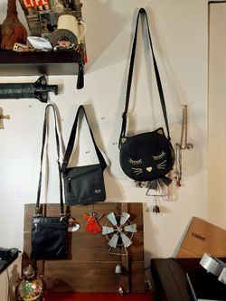 Leather Crossbody Purse,(Collection -New York,Cat Purse And Messenger Bag