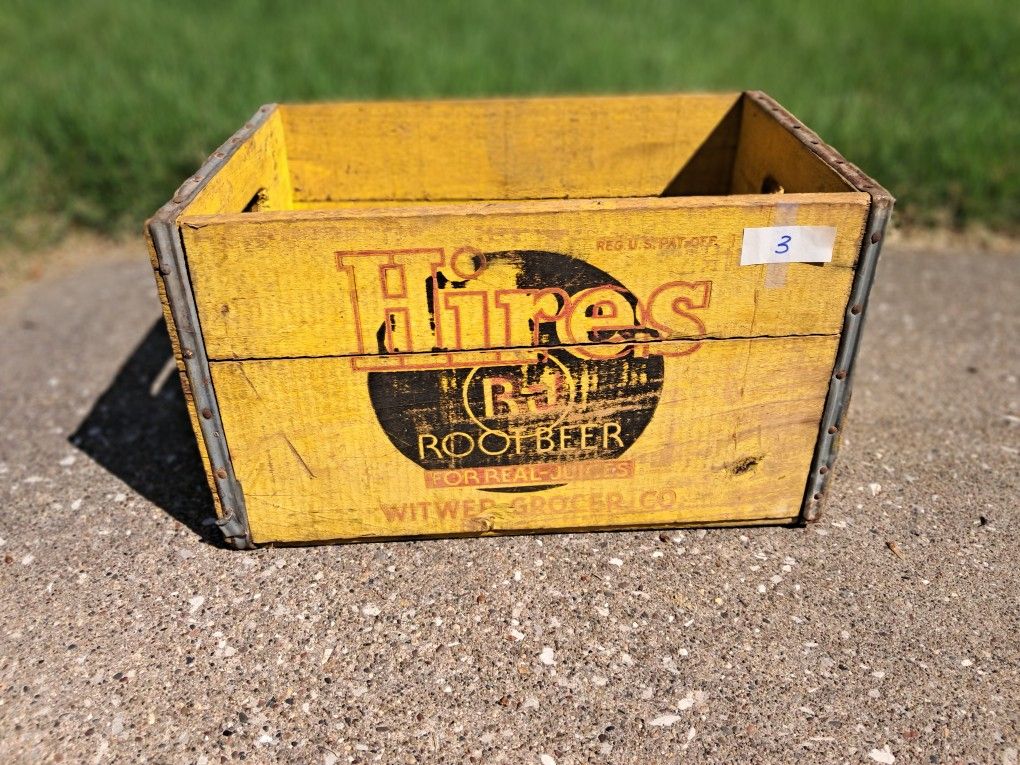 Vintage Hires Rootbeer Crate 