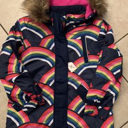 Boden Child Hooded Winter Coat Size 8-9 Year