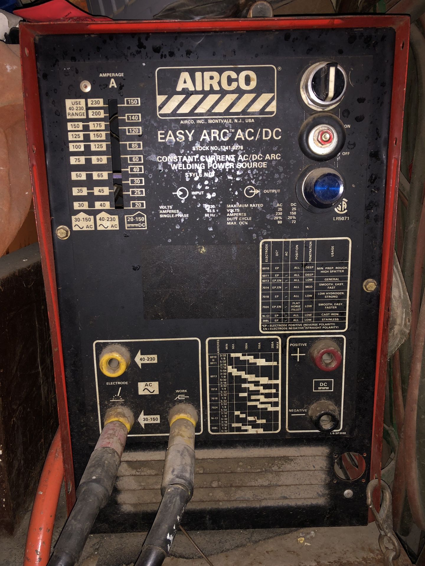 Airco easy arc ac/dc welder and High frequency arc stabilizer heliweld