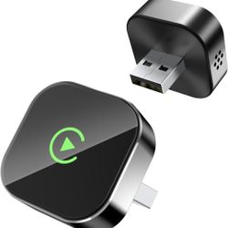 2025 Wireless CarPlay Adapter for Apple, Convert Wired to CarPlay Wireless Adapter, USB-C/Type-C Design, Plug & Play, Car Play Dongle Stick Only for A