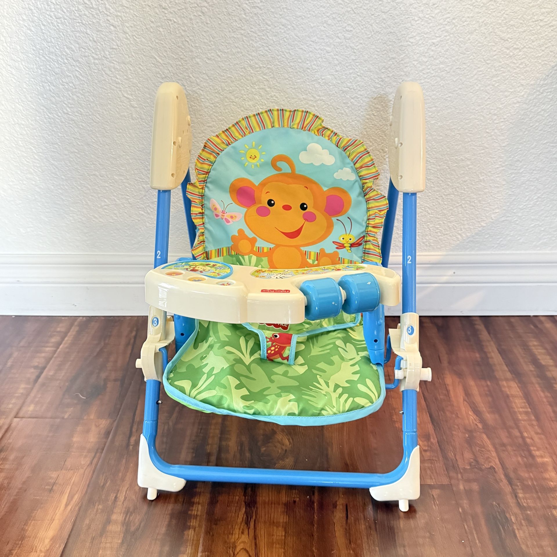 Fisher-Price Tolly Tots 2-in-1 DOLL High Chair and Swing Playset Toy