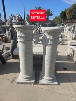 CONCRETE CEMENT COLUMNS/PEDESTALS $200 EACH