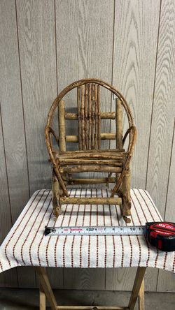 Miniature Rustic Twig Rocking Chair