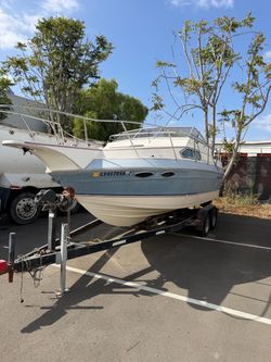 Cabin Cruiser Boat with Trailer