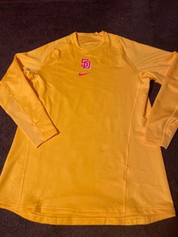 San Diego Padres City Connect Dri Fit Nike Long Sleeve Shirt Size XL Adult
