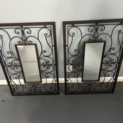 2 Iron Decretive Mirrors