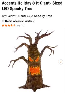 Home Depot 8FT Giant Halloween LED Tree