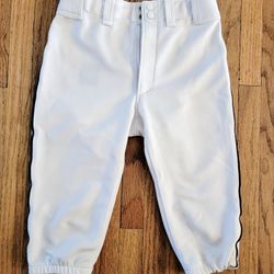 Mazuno Baseball Pants Size YXXL White/Navy