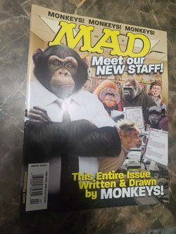 MAD Magazine #488 Apr2008 Monkeys! Meet our New Staff! & More