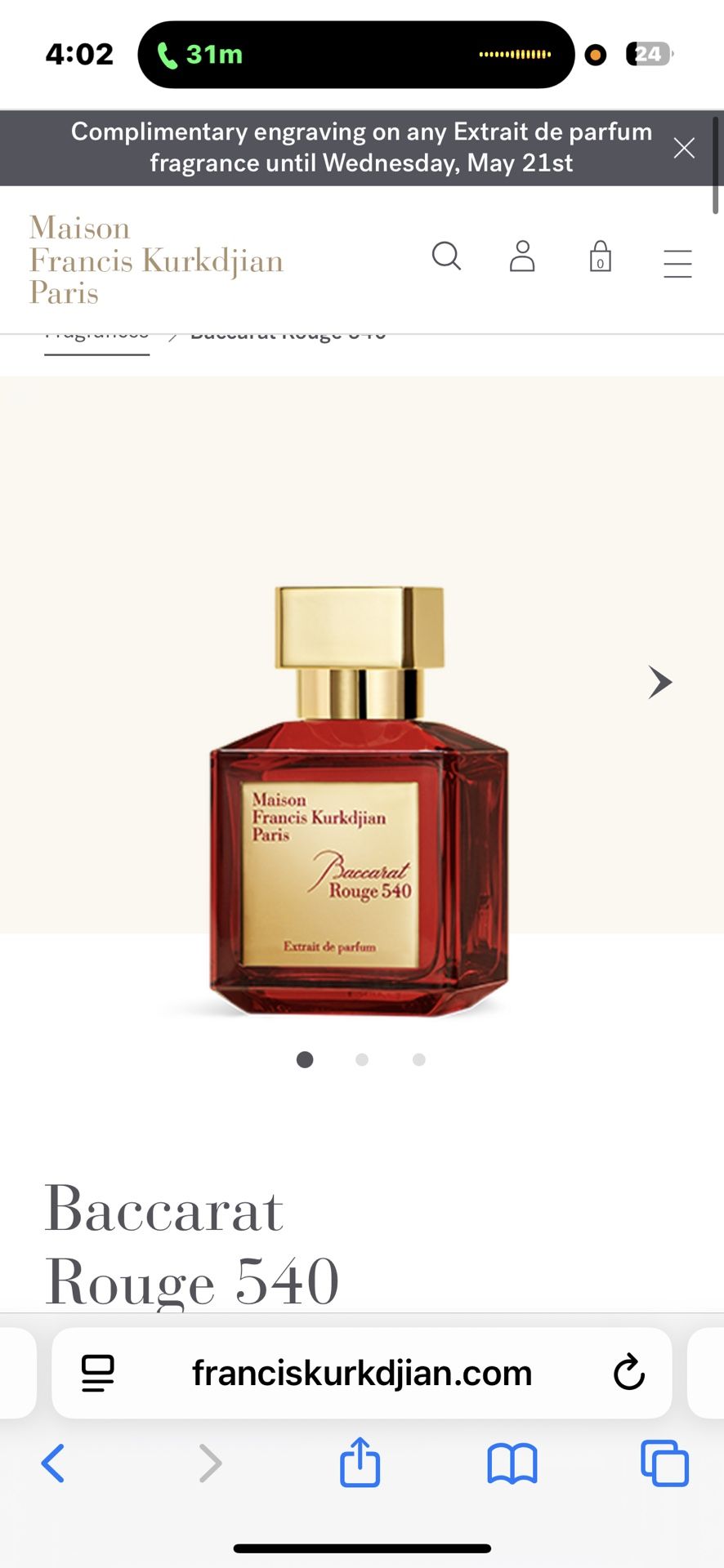 Baccarat Perfume