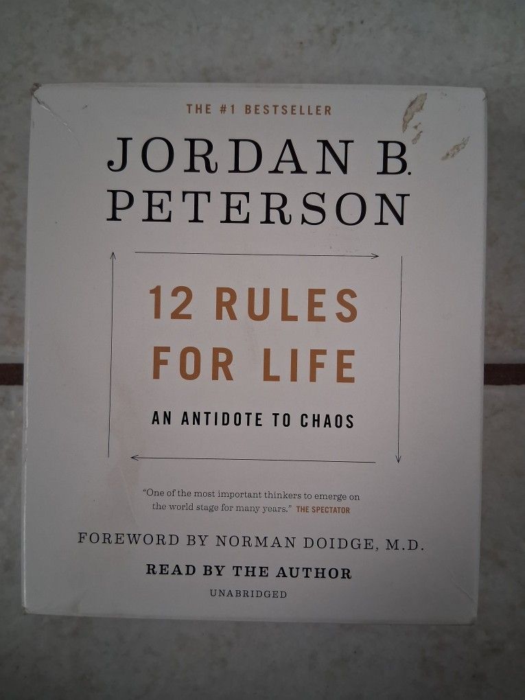 "12 Rules For Life" by Jordan Peterson, 13 CD Audiobook