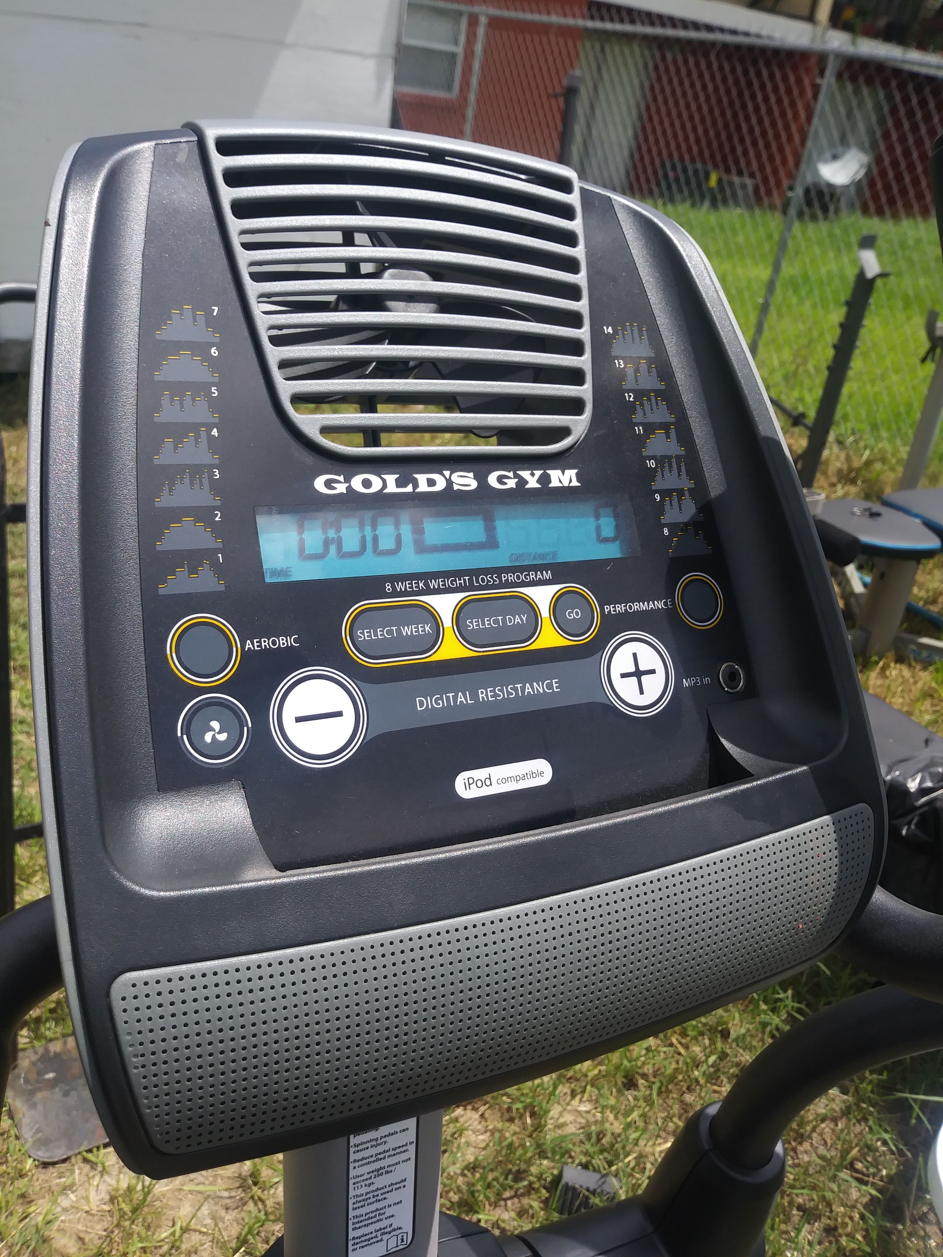 Golds gym elliptical