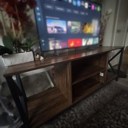 Brown Wooden TV Stand 
