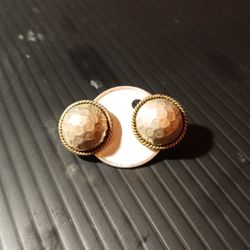 .925 Sterling Silver Handcrafted Hammered Earrings 