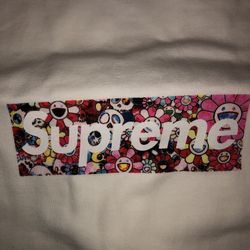 100% AUTHENTIC SUPREME TAKASHI MURAKAMI BOX LOGO COVID RELIEF SIZE: LARGE