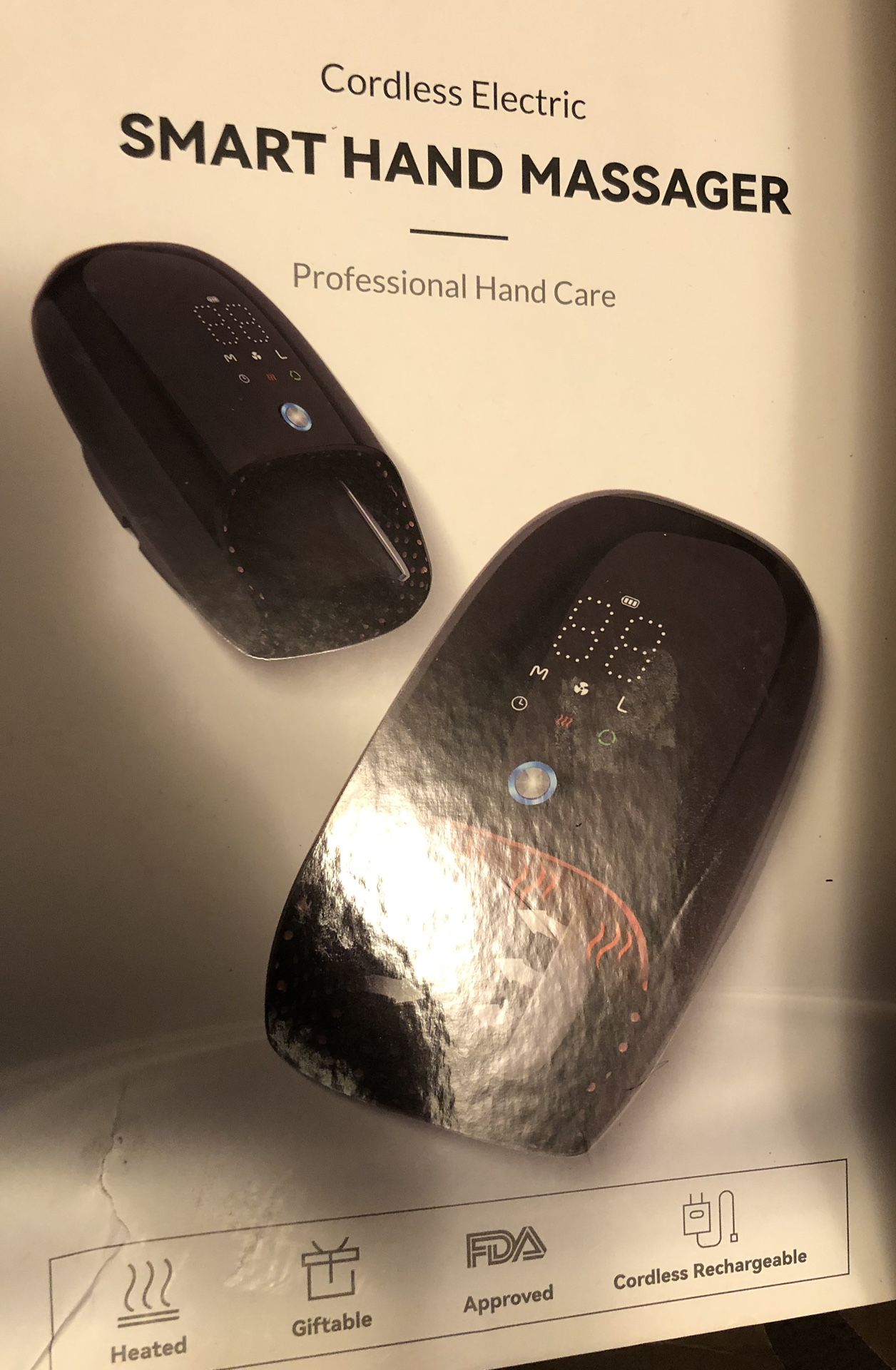 Hand Massager Vibrate And Heat