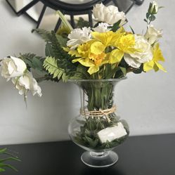 Beautiful Big Vase With Different Flowers 