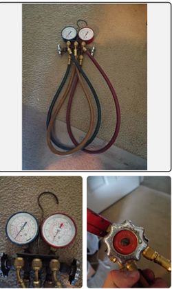 R12 R22 refrigerant Manifold Gauge Set HVAC A/C Charging set by jb industries