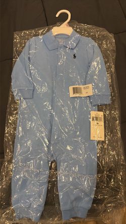 Ralph Lauren Baby Romper 9M Light Blue