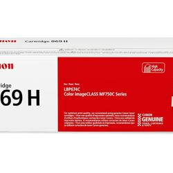 Canon Genuine 069 Black Toner Cartridge High Capacity Compatible with MF753Cdw, MF751Cdw, LBP674Cdw