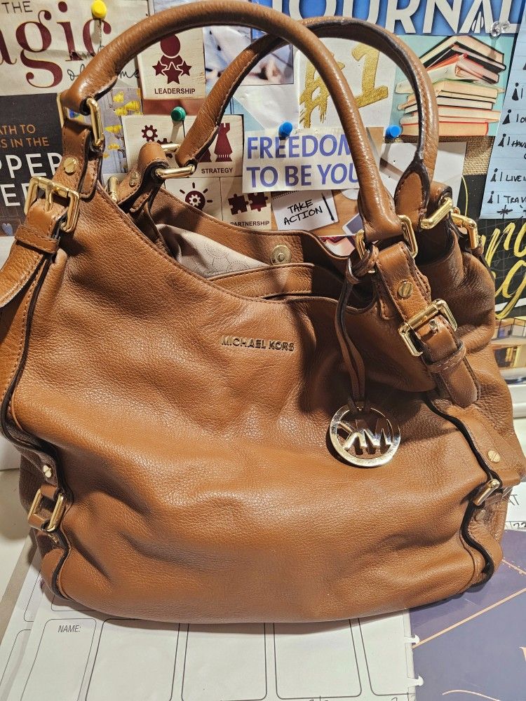 Large Leather Michael Kors Bag