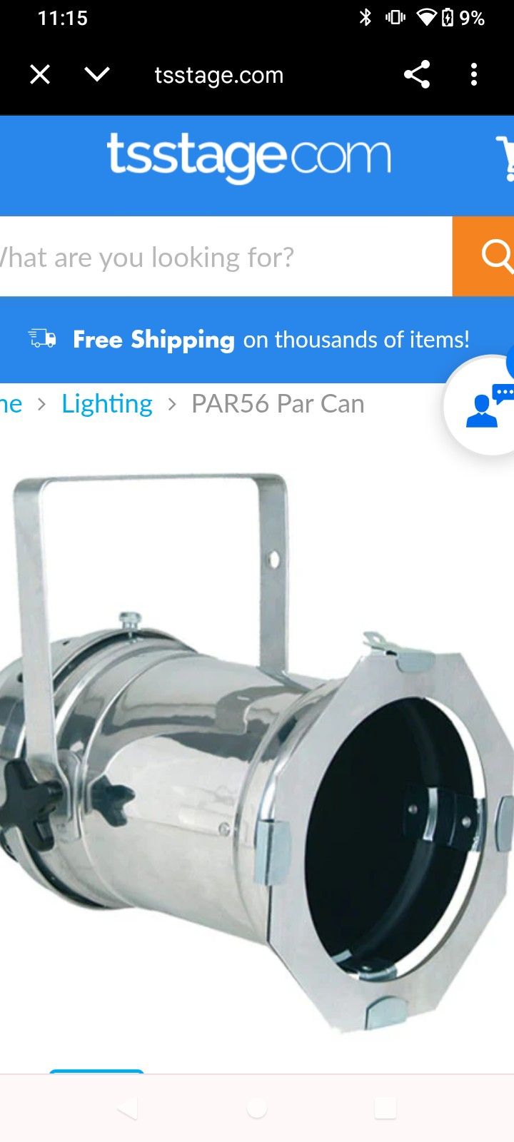 Par 56 Stage Lights By American Dj