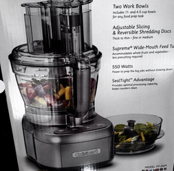 Cuisinart Food Processor Silver  11 cup