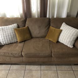 Sofa And Love Seat Set With Pillows