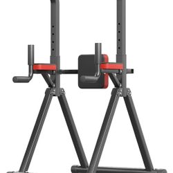 Pull Up Bar Station Adjustable, Multi-Function Home Gym, Strength Training Fitness Equipment, Triangular Design, for Home Outdoor