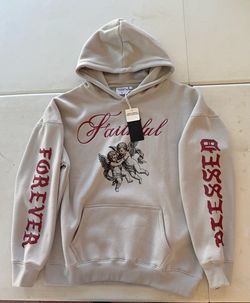 Jaqwin Faithful Forever Graphic Hoodie Size L