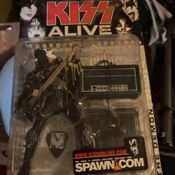 Gene Simmons Signed Kiss Alive Action Figure