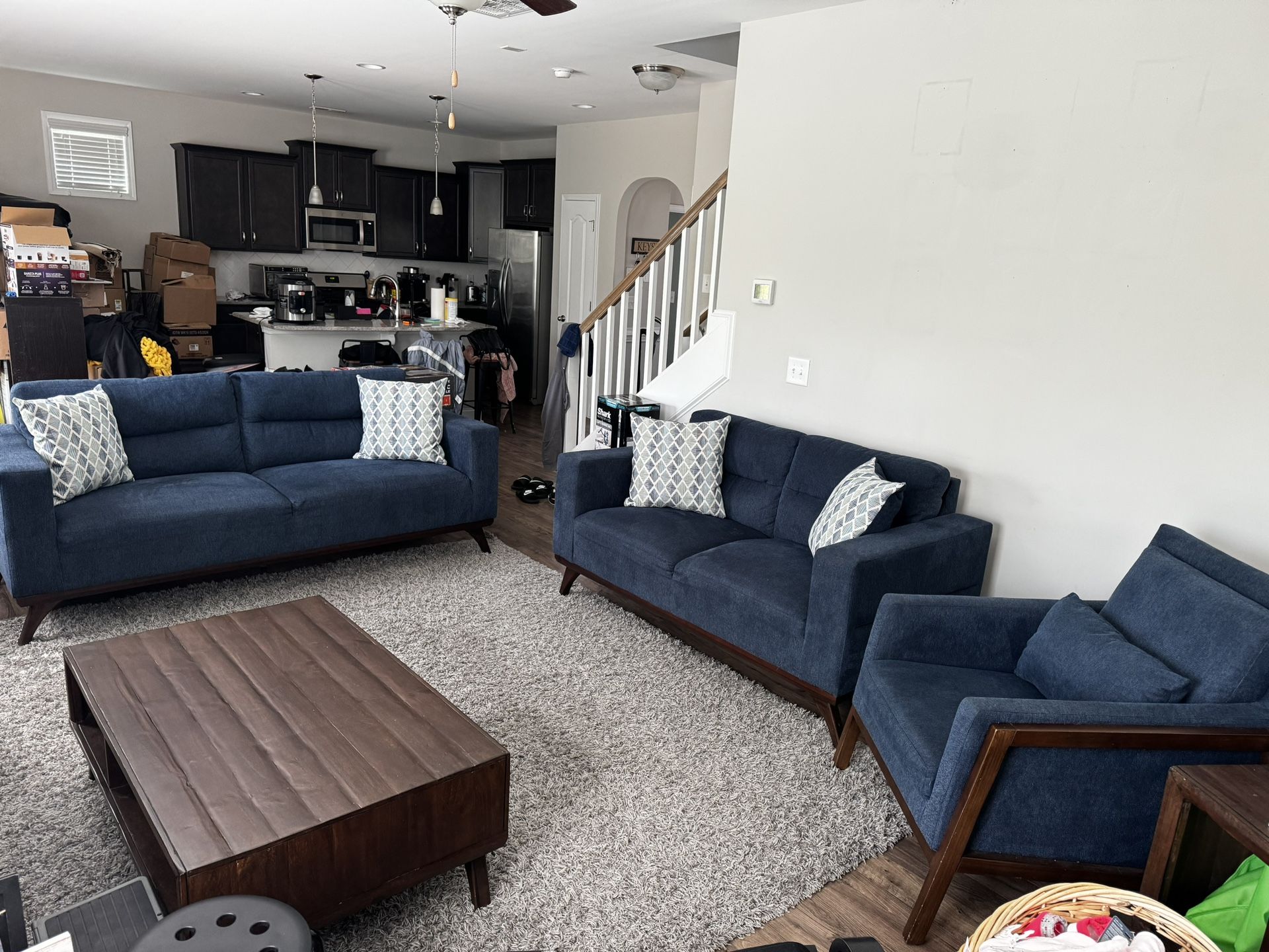 Luxurious Living: Like New Couch, loveseat, and chair bundle - Must See!