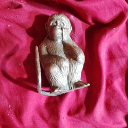 Brass Monkey Figurine 