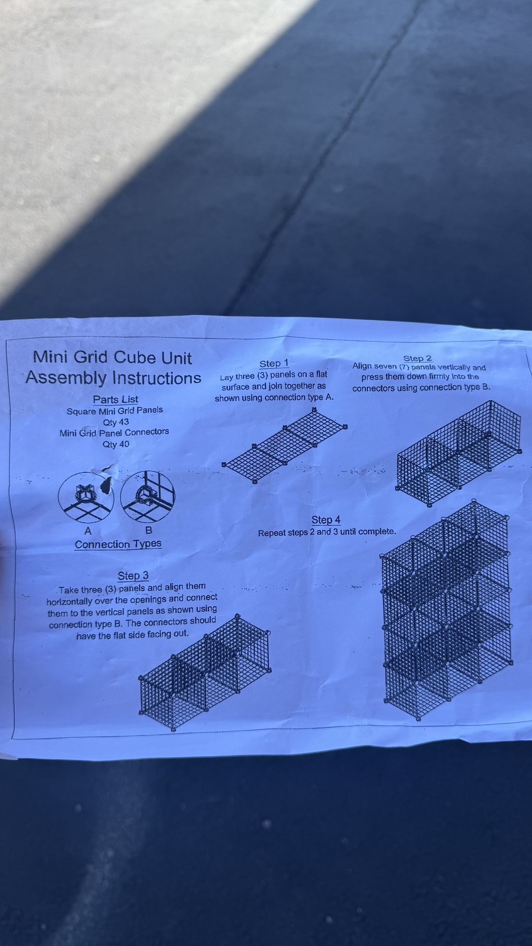 NEW clothing Cube Rack For Trade Show Or Storage