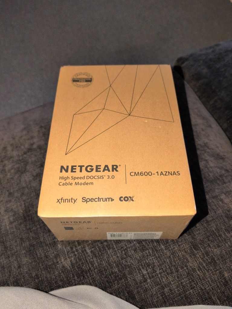 Netgear CM600-100NAS (24x8) DOCSIS 3.0 Cable Modem. $80 OBO