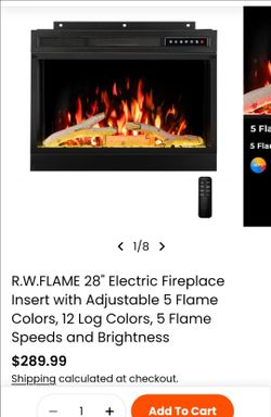 Electric Fireplace Model RFI-2801LA