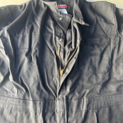 Bulwark FR Coverall Mens XL Regular Blue Fire Resistant Work Wear Nomex  Zip