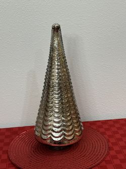 Silver Glass Christmas Tree