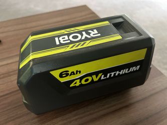 Ryobi 40V 6.0 Ah Battery & Charger