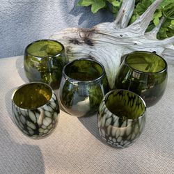 Votive Green Candle Holders