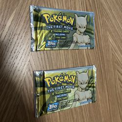 Vintage Sealed Topps Pokémon Card Packs From 1999