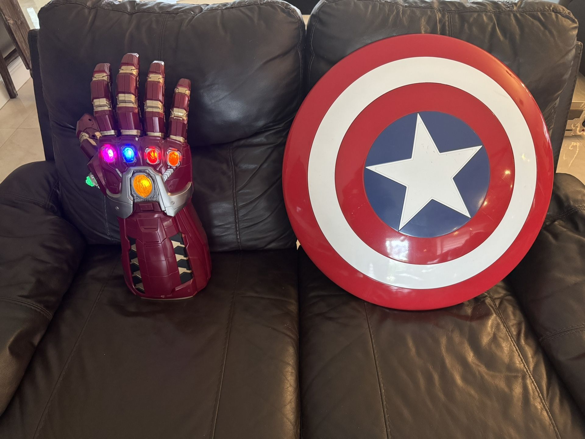 Captain America Shield & Iron Gauntlet
