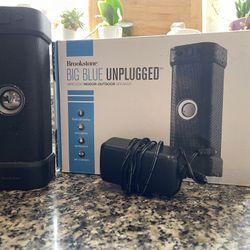Brooks time Big Blue Bluetooth Indoor/Outdoor Speaker 🎄🎄🎄🎄