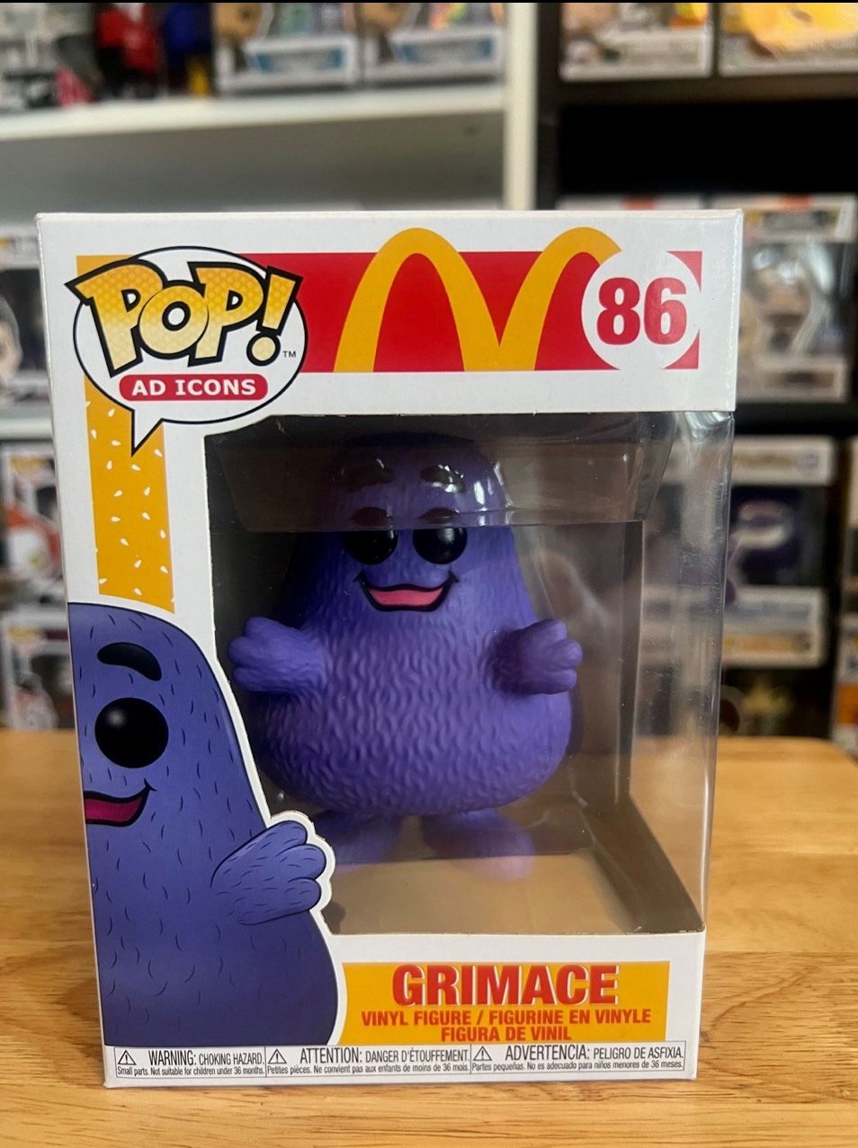 Grimace McDonald's Funko Pop Ad Icons Vinyl Figure #86 Food Fast Advertising Toy