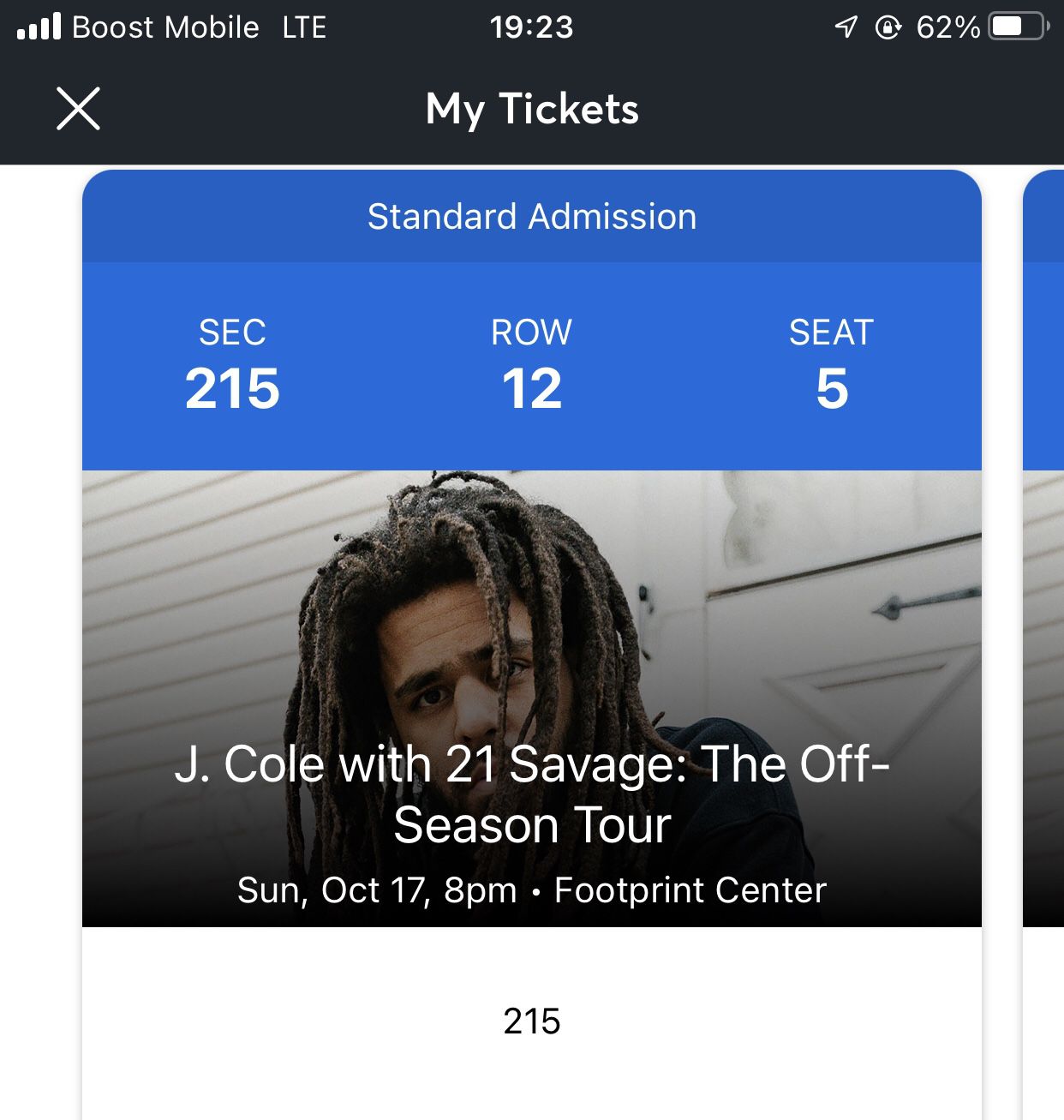 J Cole & 21 Savage tickets 