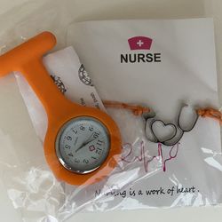Nurse Fob Watch And Bracelet, NEW