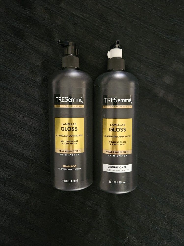 $8 For Both - Tresemme Lamellar Gloss Shampoo And Conditioner Gloss And Sleek Finish 28oz