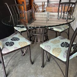 $Cheapest Prices$ GLASS TOP KITCHEN TABLE SET!